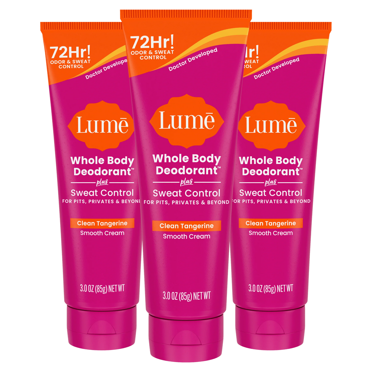 Clean Tangerine | Cream Tube Deodorant | + Sweat Control