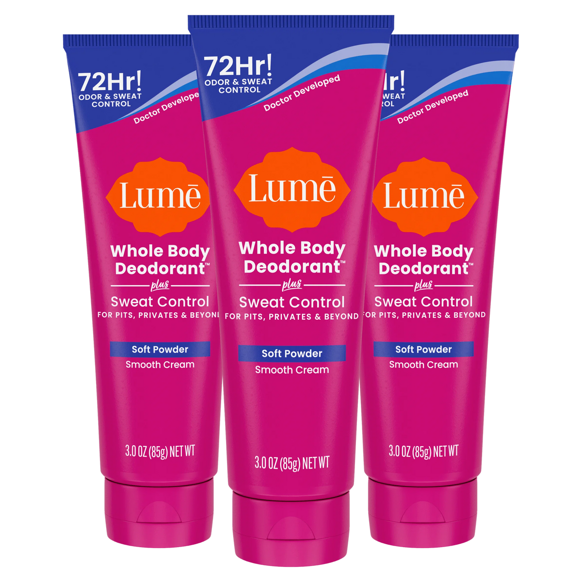 Soft Powder | Cream Tube Deodorant | + Sweat Control